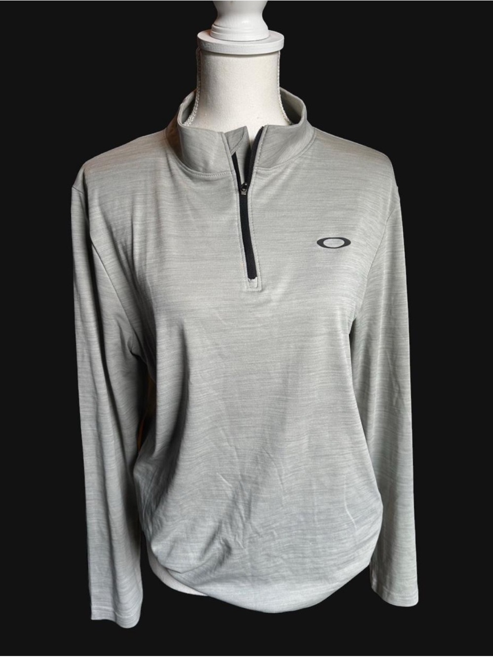 Light Gray Heather Half-Zip Pullover